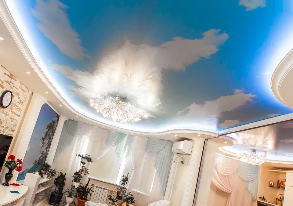 Заказать потолок с фотопечатью в г. Новоуральск